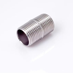 WAKAMASTU 4 pouces X 90mm joint <span class=keywords><strong>dur</strong></span> antidéflagrant BSPT NPT mamelon complet rond raccords de tuyauterie en acier inoxydable eau - Product Image 2