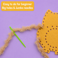 Kit de loisirs créatifs 3-en-1 DIY : Miroir animal en peluche, hibou mignon fait main, jouets en peluche personnalisés pour enfants, jouet à lacquer, pendentif de sac, vente en gros