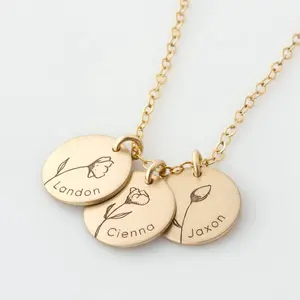 Madre Di Perla Del Fiore Dell'oro Dell'acciaio Inossidabile Delle Donne Collane Regalo di Giorno <span class=keywords><strong>della</strong></span> Madre - Product Image 1