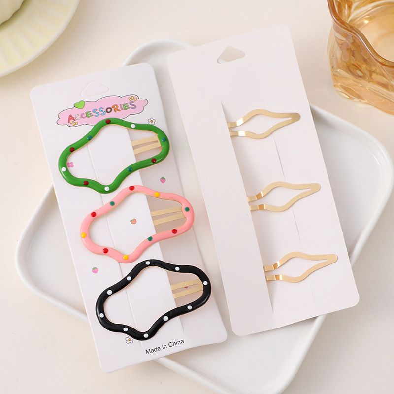 Frosted dotted cloud hair clip, 6.7*4.3cm, 16.4g