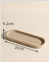 Nouvel ensemble de 4 pièces en travertin jaune pour salle de bain avec plateau de vanité, boîte à mouchoirs, design anti-poussière et résistant à l'eau