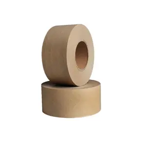 Hot Melt Glue High Quality Sticker Strong Biodegradable Brown Craft Packaging Self Adhesive Kraft Paper Tape