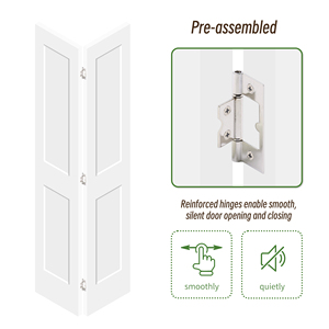 Us Local Stock Bi <span class=keywords><strong>Porte</strong></span> intérieure <span class=keywords><strong>pliante</strong></span> <span class=keywords><strong>2</strong></span> panneaux Noyau solide <span class=keywords><strong>en</strong></span> bois Mdf Placard Intérieur <span class=keywords><strong>Porte</strong></span> <span class=keywords><strong>pliante</strong></span> avec poignées de <span class=keywords><strong>porte</strong></span> pliantes - Product Image 6