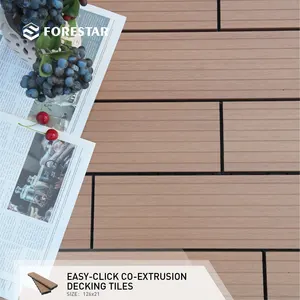 free shipping new arrival high quality Easy Installation anti-rotten swimming pool wpc Co extrusion decking DIY tiles