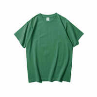 T-shirts classiques en coton pur tricoté, coupe oversize, col rond, manches courtes, poids lourd, pour homme, été, décontracté, 240 grammes