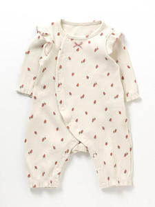 Barboteuse en bambou biologique de couleur unie pour bébé grenouillère écologique pour <span class=keywords><strong>nouveau</strong></span>-<span class=keywords><strong>né</strong></span> grenouillère à boutons durable avec poche <span class=keywords><strong>kangourou</strong></span> pour bébé - Product Image 4