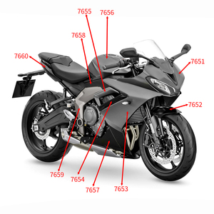 XXUN carénages de panneau de couverture latérale de siège de moto pour Triumph <span class=keywords><strong>Daytona</strong></span> 660 2024-2025 couvertures de cadre avant de carénage latéral avant - Product Image 5