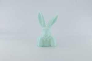 Decoración de Pascua Conejo de pie Plástico Flocado Mr Thinking <span class=keywords><strong>Rabbit</strong></span> Estatuilla Estatua para vacaciones de Pascua - Product Image 6