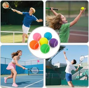 Pelotas de Tenis de Caucho Natural Profesional, Venta al Por Mayor, Pelotas de Tenis Personalizadas, Coloridas, Pelotas de Práctica de Tenis de Playa, Juguetes para Mascotas - Product Image 6