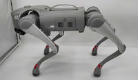 Robot quadrupède hybride Unitrees Go2-W avec roues et jambes, conception de roues avant et arrière pour une mouvement au sol plus rapide avec LiDAR 4D, en stock