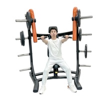Máquina de entrenamiento de fuerza con placas de acero para press de pecho inclinado sentado, para culturismo y piernas, equipo de gimnasio comercial