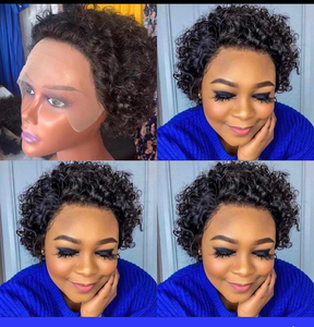 Wholesale Human Hair Lace Front <strong>Pixies</strong> Curly <strong>Wigs</strong> Perruque <strong>Pixie</strong> Cut <strong>Wig</strong> Human Hair Lace Front <strong>Wigs</strong> - Product Image 3