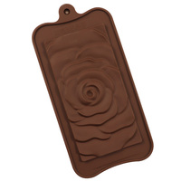 1101 einzelne große Rosen form Waffel Schokoladen form Silikon Schokoladen form DIY Backwerk zeug Dekoration Süßigkeiten Harz Silikon