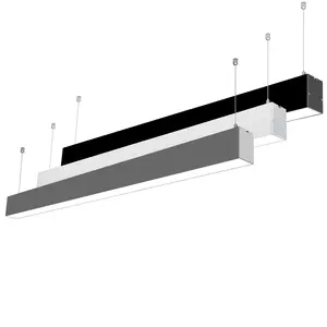 Современная линейная светодиодная люстра шириной 55 мм, простой дизайн кулона для кухни, островного домашнего освещения, подвесное потолочное крепление