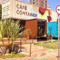 Kiosque de bar de conteneur d'expédition de 20 pieds Conteneur de conception de 40 pieds Conteneur de café/boutique/stand Conteneur de stockage à vendre