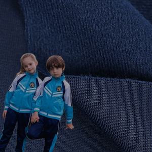 School Uniform T-shirt Sportswear Knitted <strong>Velvet</strong> Interlock Plain 100%Polyester <strong>Tracksuit</strong> Sports Jersey Fabric - Product Image 1