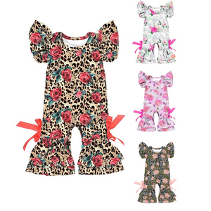 2L-LY Pelele de bebé con estampado floral, traje de bebé, pijama, ropa para recién nacido - Product Image 1