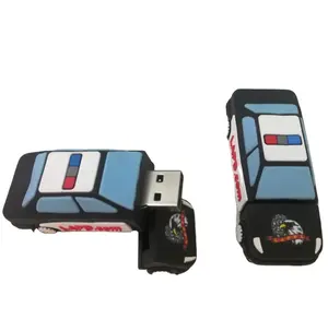 مخصص USB سيارة دورية سيارة شرطة على شكل محرك أقراص فلاش
