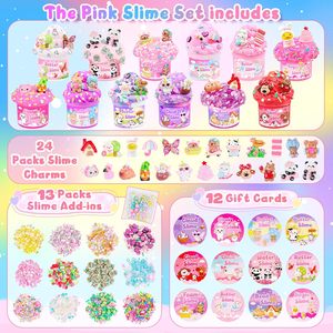 Pink Fantasy <b>Slime</b> <b>Kit</b> for Kids Birthday Party Favors Butter Cloud Foam <b>Slime</b> Gift Set OEM ODM Custom Wholesale Toy Supplier Set - Product Image 2