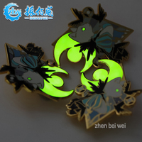 Épingles en émail personnalisées de la marque chinoise ZBW, 35 mm, épingles en émail dur, badges de dessins animés en or/argent, artisanat métallique en gros
