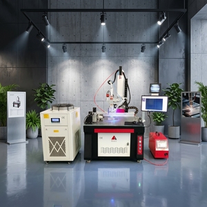 QCW 5 Axis Automatic Fiber Laser Platform 360. Rotating Laser Head <b>Battery</b> Channel Letter Metal Laser Welding Machine - Product Image 2