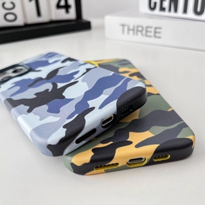 Étui magnétique en cuir Camouflage en cuir véritable avec flanelle Imitation copie étuis de téléphone portable originaux pour <span class=keywords><strong>iphone</strong></span> 15 14 13 12p - Product Image 4