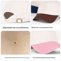 Casquette de baseball trucker à 6 panneaux en coton avec logo brodé, couleur contrastée, texte personnalisé avec le logo de votre entreprise