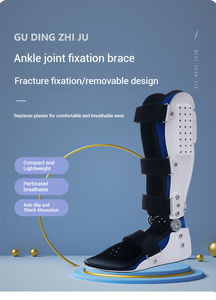 Penahan lutut, Immobilizer lutut berengsel panjang dapat disesuaikan pinggul lutut kaki tetap mendukung penjepit - Product Image 3