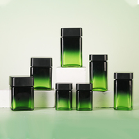Pot en verre carré pour pilules et suppléments de 30 ml, 60 ml, 90 ml, 110 ml, flacon pharmaceutique pour comprimés avec couvercle à vis, conteneur pour capsules de vitamines