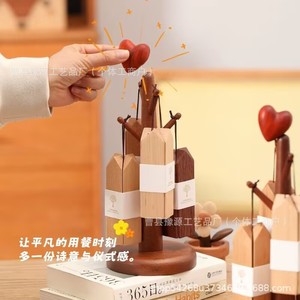 Wishing Tree <b>Placemat</b> Solid Wood Dining Table Mat Pot Holder Creative Decorative Wooden Ornament Housewarming Gift - Product Image 1