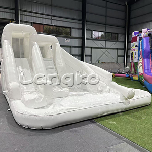 Thương mại trắng zjezdzalnia dmuchan thiết kế mới nhà bị trả lại trượt nước ngoài trời vui vẻ trượt nước <span class=keywords><strong>Inflatable</strong></span> Hot Bán - Product Image 3