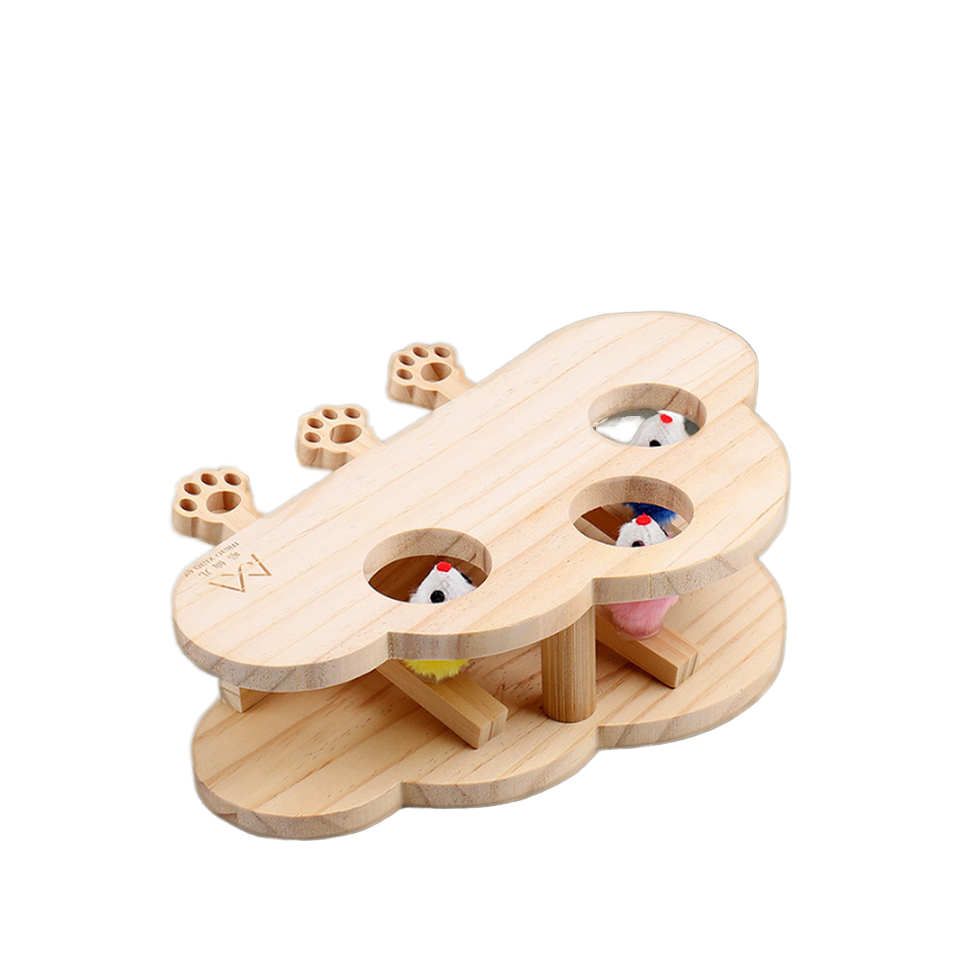 Whack-a-mole à trois trous (taupe poilue)