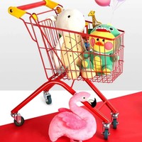 Troli Anak Bayi Warna-warni Anak-anak, Keranjang Pintar untuk Pusat Belanja