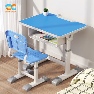 Nhỏ gọn & Trọng lượng nhẹ đồ nội thất trường học Trung Quốc nhà sản xuất Ergonomic thiết kế bảng nghiên cứu với ghế cho đại học nghiên cứu bảng - Product Image 1