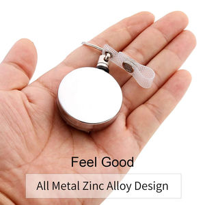 Wholesale Retractable Keyring Metal Wire Keychain Pull Recoil Sporty <b>Key</b> <b>Ring</b> Anti Lost ID Card Holder Telescopic Burglar Chain - Product Image 4