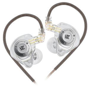 <span class=keywords><strong>KZ</strong></span> EDX PRO X Casque audio filaire HiFi à son profond et clair, avec câble détachable, ENC, IPX5, 3,5 mm, moule privé 1,2 m - Product Image 1