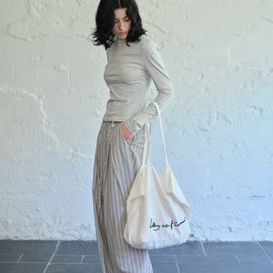 Sac à main en coton écologique 40*25*12cm Sac fourre-tout en coton réversible Double face utilisable Motifs personnalisés différents - Product Image 3