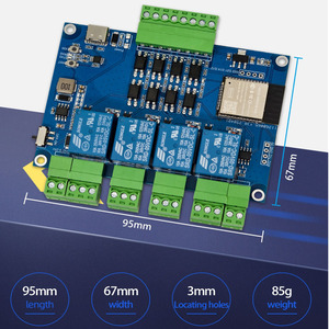 Taidacent ESP32 <span class=keywords><strong>modbus</strong></span> rtu <span class=keywords><strong>Relay</strong></span> chuyển 4CH <span class=keywords><strong>4</strong></span> KÊNH WIFI <span class=keywords><strong>Relay</strong></span> <span class=keywords><strong>Module</strong></span> RS485 optocoupler <span class=keywords><strong>4</strong></span> cách Wifi <span class=keywords><strong>Relay</strong></span> Bảng điều khiển - Product Image 3