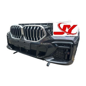 Pour <span class=keywords><strong>BMW</strong></span> <span class=keywords><strong>X6</strong></span> G06 2020-2024 Ensemble complet de la partie avant du véhicule Pare-chocs avant d'origine avec support de radiateur, calandre et ventilateur de refroidissement - Product Image 1