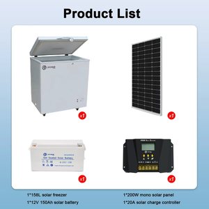 Congélateur solaire 100% 12/24V Auto BD/BC-158 158L pour usage domestique et commercial, réfrigérateur solaire écoénergétique - Product Image 2