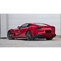 Diffuseur arrière en fibre de carbone sèche de style OEM modifié pour Ferrari 812 Hardtop, lèvre de pare-chocs arrière