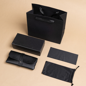 יצרן מארזי משקפי שמש ייחודיים לשנת 2026, מארז משקפיים שחור עם לוגו בהתאמה אישית, סט אריזות משקפי שמש יוקרתיות - Product Image 3