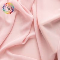 Tissu en mousseline de soie 100% Polyester solide, perles 75D, livraison gratuite