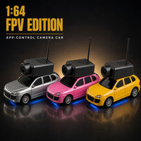 Voiture RC FPV avec caméra grand angle 720P, véhicule télécommandé 1:64 avec application pour la prise de photos et de vidéos pour enfants