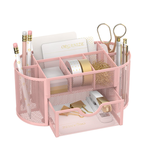 Multifunctionele moderne metalen penhouder met gaas, enkelvoudig, staand model, <span class=keywords><strong>organizer</strong></span> voor thuis, kantoor, school en woonkamer - Product Image 3