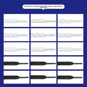 Cordones Planos de Colores Mezclados, Cordones Clásicos para Zapatillas <span class=keywords><strong>AF1</strong></span>/AJ, Cordones de Poliéster para Zapatos, 100/120/140/160CM - Product Image 2