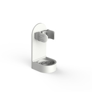 <b>Wall</b> Mounted <b>Toothbrush</b> <b>Holder</b> Organizer Plastic Minimalist Design For Electric <b>Toothbrush</b> White And Black - Product Image 4