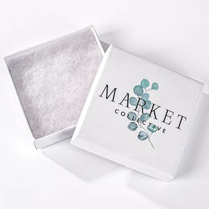 กล่องใส่เครื่องประดับกระดาษคราฟท์เรียบง่ายสำหรับธุรกิจขนาดเล็ก กล่องของขวัญสร้อยคอฟอยล์สีทอง พร้อมฟองน้ำเสริม - Product Image 3