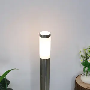 Fashion Style Outdoor Garden Bollard Lawn Lamp Stainless Steel IP44 Energy Conservation Waterproof Column Lawn Lamp