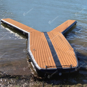 Punto a goccia all'aperto galleggiante Y pontoni gonfiabile piattaforma <span class=keywords><strong>di</strong></span> nuoto Dock galleggiante portatile banchine galleggianti per <span class=keywords><strong>mare</strong></span> piscina <span class=keywords><strong>fiume</strong></span> - Product Image 2